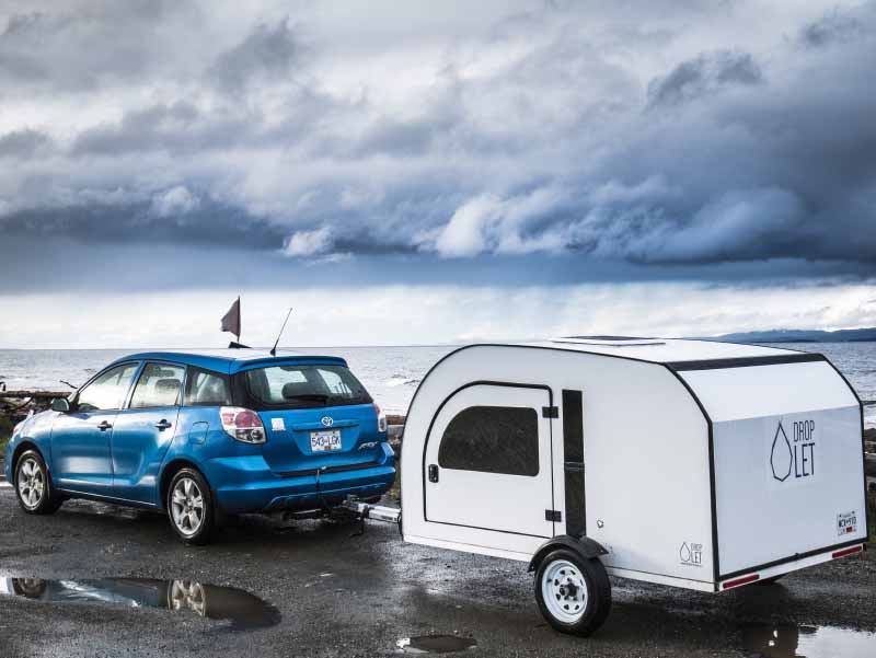 Travel across the country with the DROPLET teardrop trailer