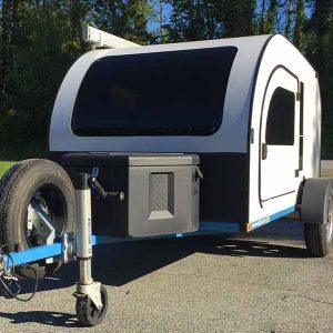 Differentiate your DROPLET lightweight camper with a custom coloured chassis