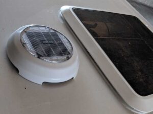 Get extra airflow with the Solar Fan add-on for the DROPLET trailer