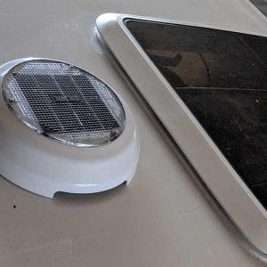 Get extra airflow with the Solar Fan add-on for the DROPLET trailer