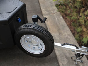 Travel with a peace of mind with the DROPLET travel trailer spare tire