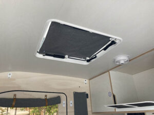 Window cover for the hatch of your teardrop trailer