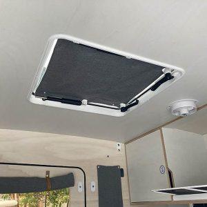 Window cover for the hatch of your teardrop trailer